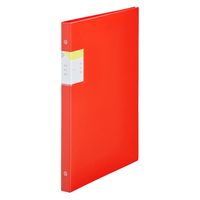 キングジム クリアーファイル カキコ 差し替え式 赤 8682-R 1セット(1冊×10)