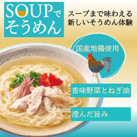 SOUPでそうめん　地鶏だし塩(1人前×3袋) 1個 ミツカン 個包装そうめんつゆ