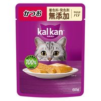 カルカン（kalkan）やわらかパテ かつお 着色料・発色剤 無添加 60g 12袋 マースジャパン キャットフード ウェット