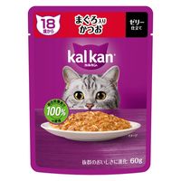 カルカン（kalkan）18歳から まぐろ入りかつお ゼリー仕立て 60g 12袋 マースジャパン キャットフード ウェット