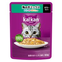 カルカン（kalkan）海の幸ミックス まぐろ・さけ・ほたてだし入り ゼリー仕立て 60g 12袋 キャットフード ウェット