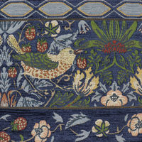 川島織物セルコン モリスデザインスタジオ いちご泥棒 ラグ 2000×2800mm ブルー KF1709_48B 1枚（直送品）