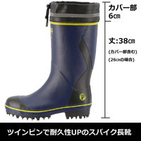 弘進ゴム フォーカス Fー22 ネイビー 24.0cm B0257CA-240 1足（直送品）