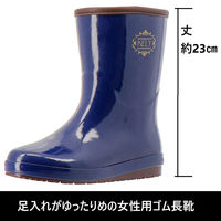弘進ゴム ケェリー20011 ネイビー 24.5cm B0359AA-245 1足（直送品）