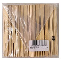 まるわ 竹フォーク 9cm MT-58 4903673609616 1セット(1袋(100本入)×300)（直送品）