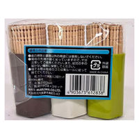 まるわ 妻楊枝カラー六角ケース MH-420 4903673612838 1セット(1パック(120枚×3個入)×200)（直送品）