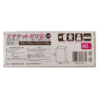 まるわ エチケットポリ袋 MH-475 4903673613774 1セット(1箱(40枚入)×120)（直送品）
