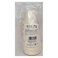 まるわ 紙カップ ホワイト 205ml MH-464 4903673613415 1セット(1袋(20個入)×120)（直送品）