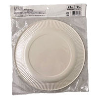 まるわ 紙皿 ホワイト 23cm MH-512 4903673613897 1セット(1個(10枚入)×120)（直送品）