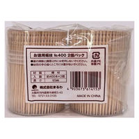まるわ お徳ようじ No.400-2P MH-517 4903673614153 1セット(1パック(400本×2個入)×160)（直送品）