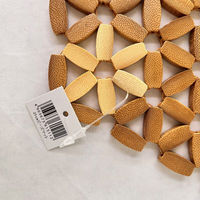 まるわ 竹ビーズマット 21cm MB-164b 4903673615112 1セット(1個(10枚入)×100)（直送品）