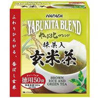 ハラダ製茶　やぶ北ブレンド徳用抹茶入玄米茶ティーバッグ　1セット（1箱（50バッグ入）×6）