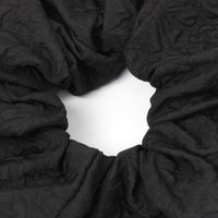 【LAKOLE/ラコレ】 シャーリングシュシュ ブラック