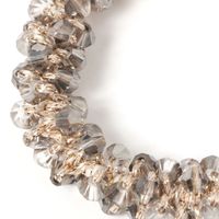 ビーズ編みヘアゴム グレー LAKOLE/ラコレ