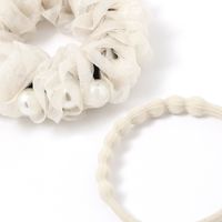 パールチュールヘアゴム3点セット オフ LAKOLE/ラコレ