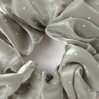 ラインストーンシュシュ グリーン LAKOLE/ラコレ