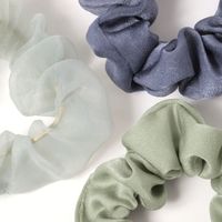 【LAKOLE/ラコレ】 アソートシュシュ3点セット2 グリーン