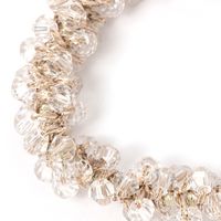 ビーズ編みヘアゴム クリア LAKOLE/ラコレ