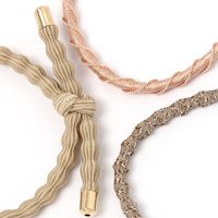 アソートラメヘアゴム3点セット ベージュ LAKOLE/ラコレ