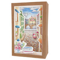 日本パール加工 立体ぬりえ 風景 014-ST-3465-1 1冊