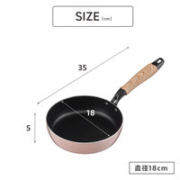 武田コーポレーション IH対応カラーふっ素フライパン18CM GR IHCFFT18GR 1箱(10個入)（直送品）