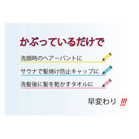 ASKA(アスカ) ハワイアン お風呂 サラッとヘアーバンド ホワイト ASKHB 1セット（2個）（直送品）