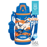 サーモス 2ウェイ 600ml ブルーブラウン FJJー602WF BLBW 1個