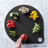 貝印 まるいまな板 35cm ブラック 食洗機対応 000AP5335 1個