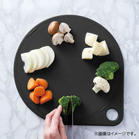 貝印 まるいまな板 30cm ブラック 食洗機対応 000AP5334 1個