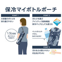 サーモス 保冷ボトルポーチ ブルーカモフラージュ APLー1500 BLーC 1個