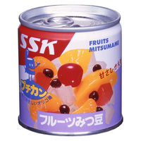 清水食品 甘さひかえめ フルーツみつ豆 195g 1セット（1個×3）缶詰