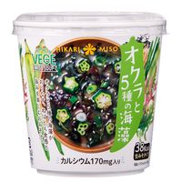 VEGE MISO SOUPカップ オクラと5種の海藻 1セット（1個×12） ひかり味噌
