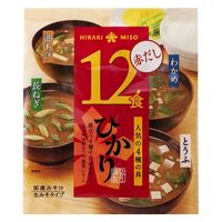 ひかり即席みそ汁赤だし(12食入) 1セット（1個×6） ひかり味噌