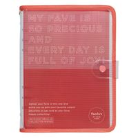 キングジム ファブラブ バインダー 赤 FL5210-R 1セット(1冊×10)