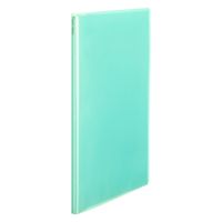 プラス PASTYプチ クリアファイル A4 20ポケット ソーダブルー 98474 1セット(1冊×10)