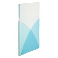 プラス PASTY クリアファイル B5 20ポケット ソーダブルー 98424 1セット(1冊×10)