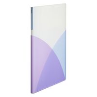 プラス PASTY クリアファイル B5 20ポケット ブルーベリーパープル 98423 1セット(1冊×10)