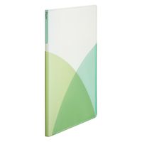 プラス PASTY クリアファイル B5 20ポケット マスカットグリーン 98425 1セット(1冊×10)