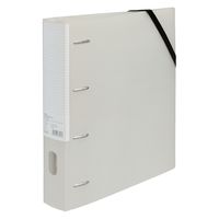 ナカバヤシ どっさり個別Dリングファイル 4穴 A4ワイド・S グレー RF1035GY 1セット(1冊×3)