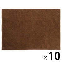 ひざ掛け 再生ポリエステル100%(ブラウン) AHZ-1　1セット(10枚:1枚×10)【エコマーク認定】 オリジナル