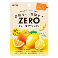ゼロ チューイングキャンディ＜シトラス＞ 12個 ロッテ 砂糖ゼロ 糖類ゼロ キャンディ 食べきりサイズ 小袋
