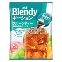【ポーション】味の素AGF ブレンディ ポーション フルーツティー 3種の果物ミックス 1セット（6個入×3袋）