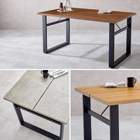 【軒先渡し】萩原 ダイニングテーブル 幅1380×奥行800×高さ700mm グレー LT-4771GY 1台（直送品）