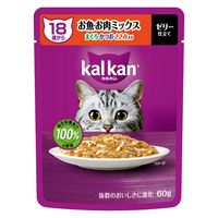 カルカン（kalkan）18歳から お魚・お肉ミックス まぐろ・かつお・ささみ入り ゼリー仕立て 60g 24袋 キャットフード