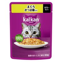 カルカン（kalkan）まぐろ かつお節入り ゼリー仕立て 60g 24袋 マースジャパン キャットフード ウェット