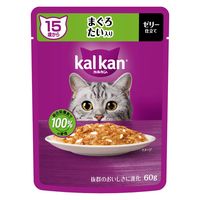 カルカン（kalkan）15歳から まぐろ たい入り ゼリー仕立て 60g 24袋 マースジャパン キャットフード ウェット