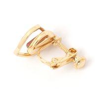 フレームビジューイヤリング ゴールド LAKOLE/ラコレ