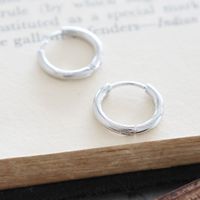 ステンレスフープワンタッチピアス2 シルバー LAKOLE/ラコレ