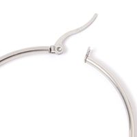 ステンレスワンタッチビッグフープピアス シルバー LAKOLE/ラコレ