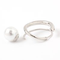 スパイラルパールキャッチピアス シルバー LAKOLE/ラコレ